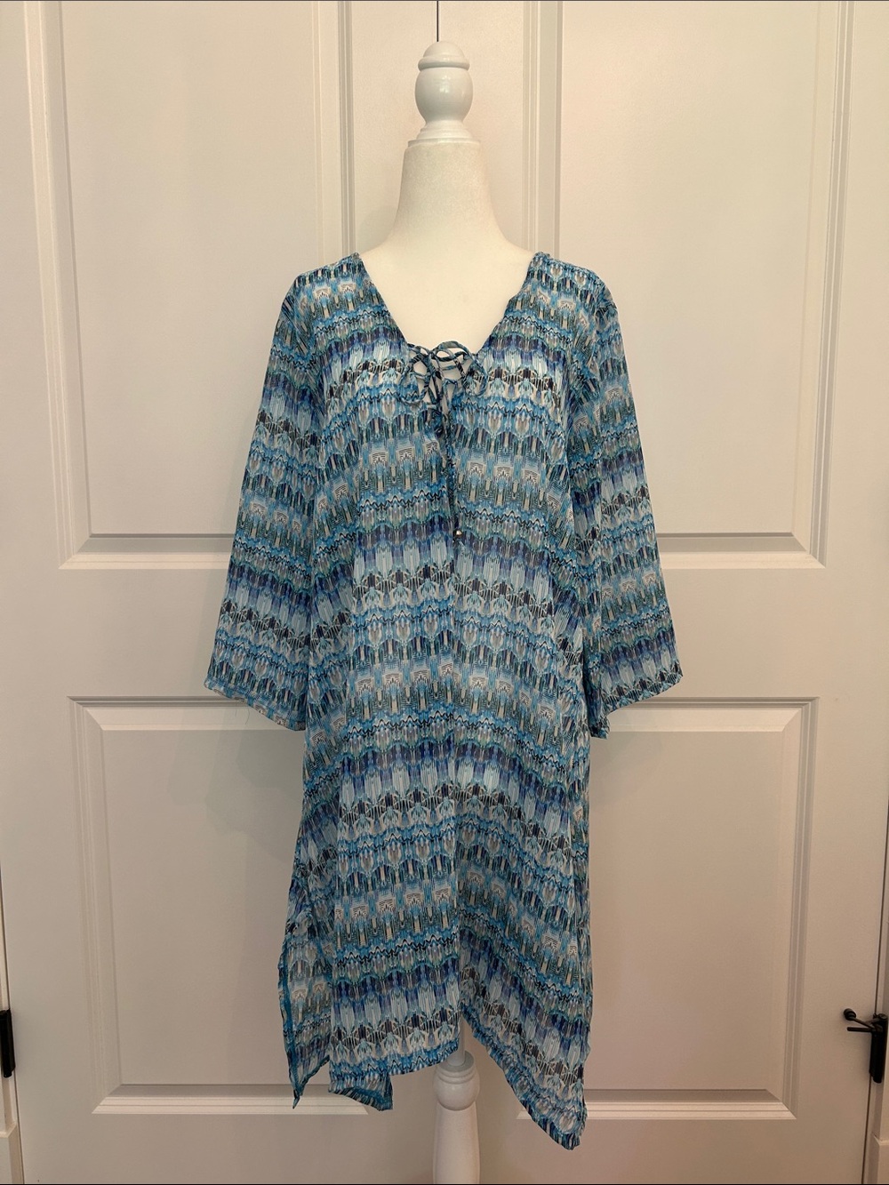 Portocruz Blue Patterned Women’s Swim Coverup